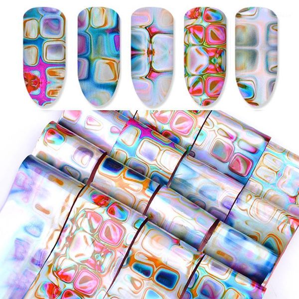 

sheets mixed nail foils polish stickers 3d starry paper marble transfer foil wraps adhesive decals art decorations1, Black