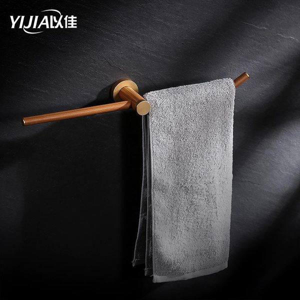 

towel racks wooden rack double rod bar bathroom hardware accessories modern stand