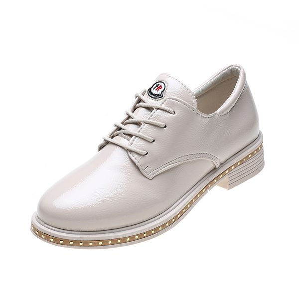 

fashion casual shoes lace up women shoes retro brogues british style oxford shoes women autumn leather oxfords low heels a3t68, Black