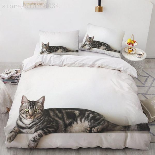 

luxury bedding sets animal black cat eyes duvet cover set pillowcase single double  king bedclothes for decorate room