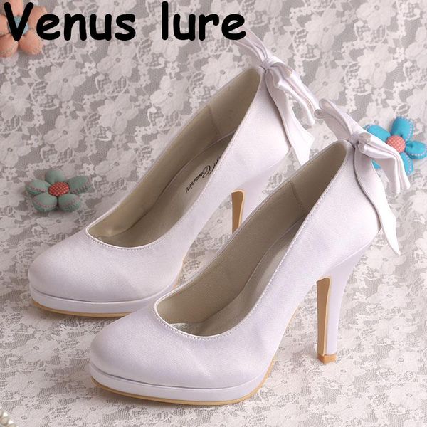 

colors white shoes woman slip on high heel bride with bowtie dress, Black