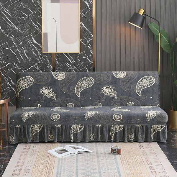 

chair covers all-inclusive armless sofa bed cover fashion print elastic folding without armrest furniture decoration bench