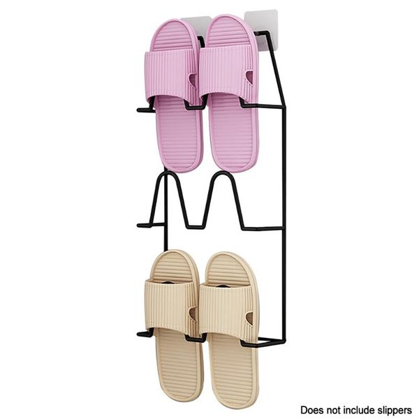

clothing & wardrobe storage doorway universal self adhesive shoe rack easy install punch smooth shoes holder wall mounted three layers