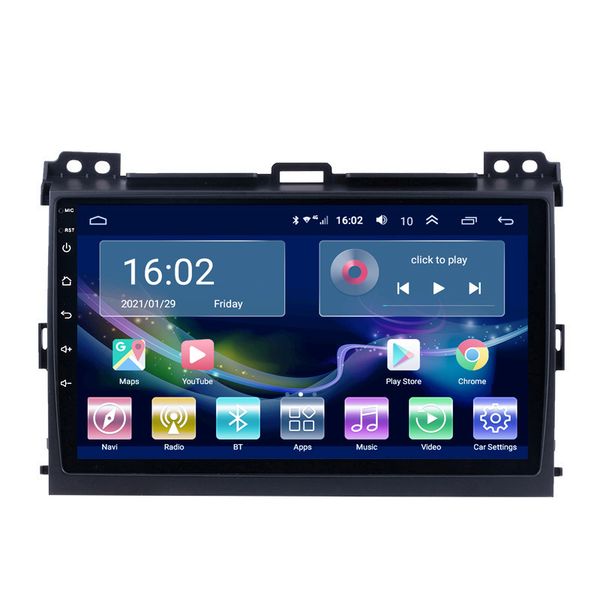 

multimedia player car video radio voice-control navigation auto stereo with wifi bluetooth for prado 2004-2009