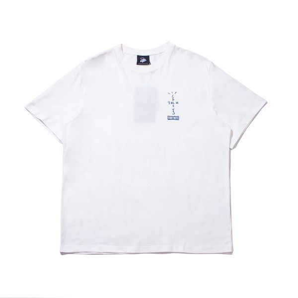 

21ss white black print t shirt summer clothes 100% cotton men women hip hop