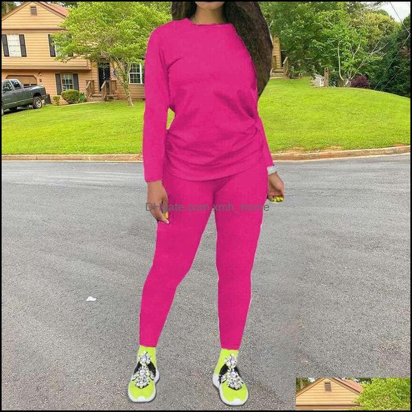 

running wear athletic outdoor apparel sports & outdoorswomen 2 stuks long mouw t-shirt trackpants ladies training suit sets joggers spo, Black;blue