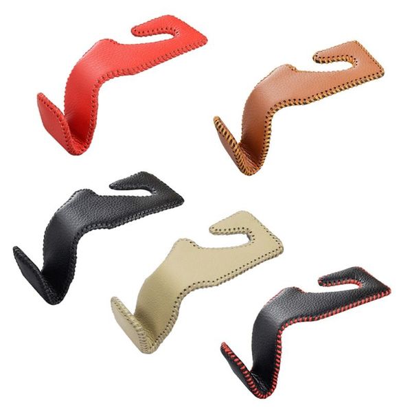 

car hook leather seat chair back hidden multi-function rear small hanger