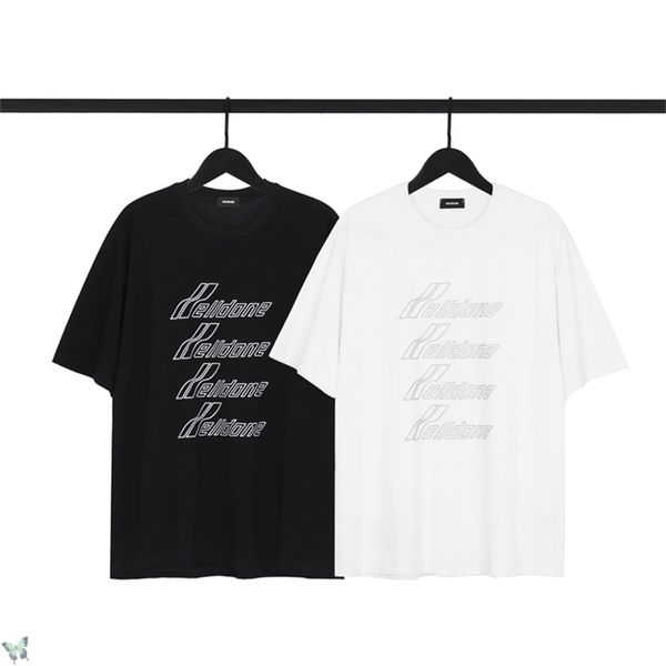 

well done reflective t-shirt 100% cotton oversize welldone t shirt letter fast 210420, White