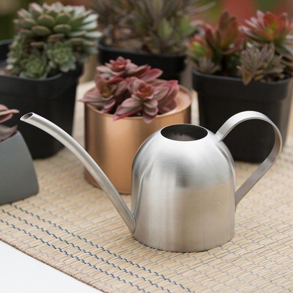 

500ml watering can stainless steel pot kettle with long spout for plants flowers a0na equipments