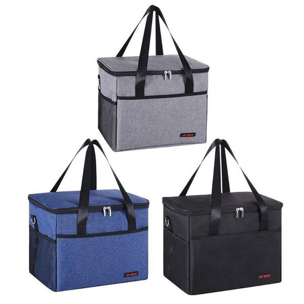 

storage bags large lunch bag cooler insulated picnic with shoulder strap for beach office work school