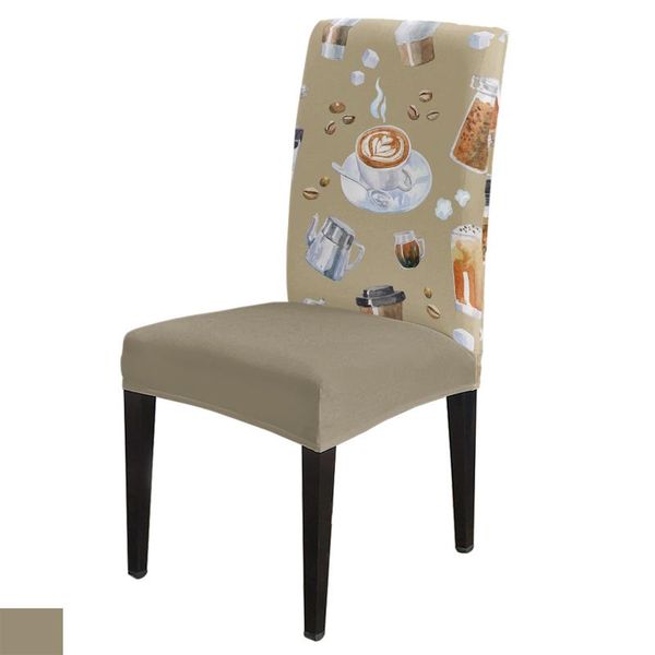 

chair covers coffee cup beans dining room spandex elastic for wedding el banquet