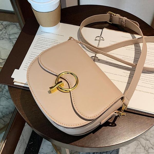 

solid color 2021 fashion high-quality pu leather women's designer handbag vintage shoulder messenger purses cross body