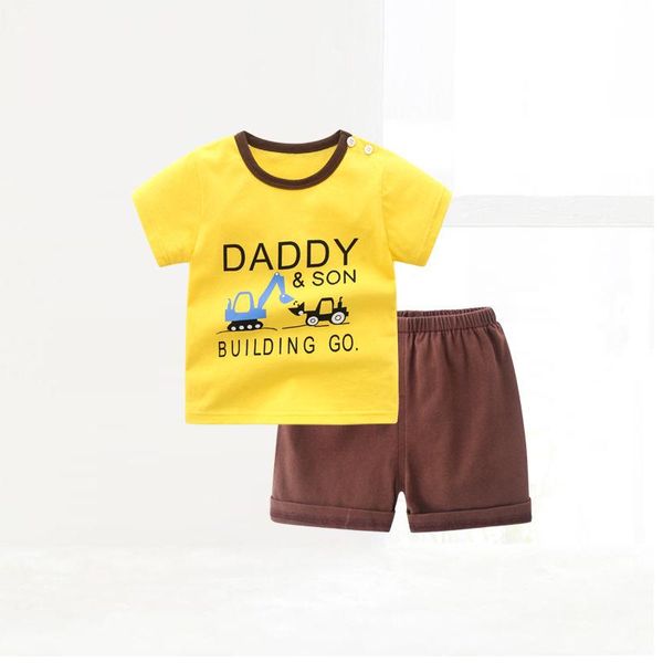 

clothing sets zwf1115 girl 2021 summer cute set for children boys clothes casual short sleeve pant kids, White