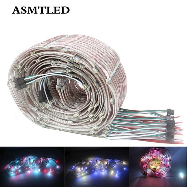

50-500pcs dc5v ws2812b pre-soldered on heatsink rgb addressable led module strip light ws2812 ic pixel string modules