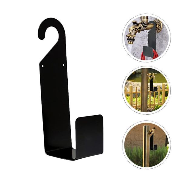 

hooks & rails 1pc garden hose hanger multifunctional rack carbon steel pipe bracket