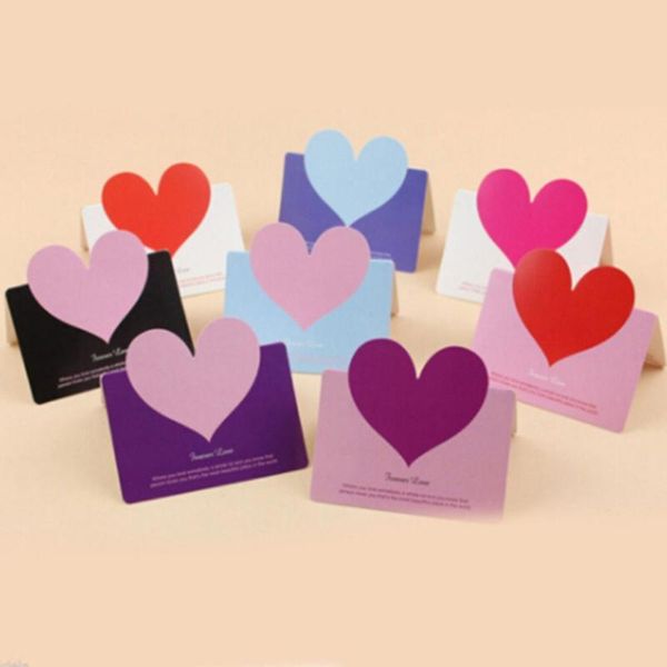

greeting cards 10pcs paper tags heart shape label wedding event note wish card craft gift