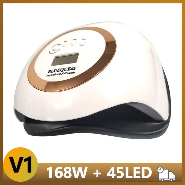

nail dryers blueque v1 168w lamp 42led uv manicure professional gel dryer