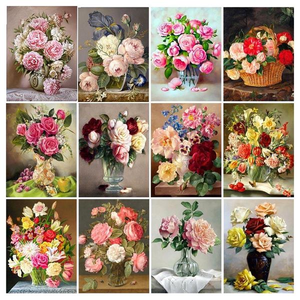 

diamond painting yi bright full square/round drill 5d diy "flower bouquet " daimond embroidery rhinestone cross stitch decor