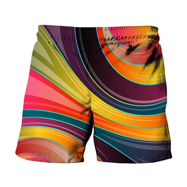 

men's shorts summer colorful series 3d printing beach quick-drying pants fashion and women's street breathable casual s-5xl, White;black