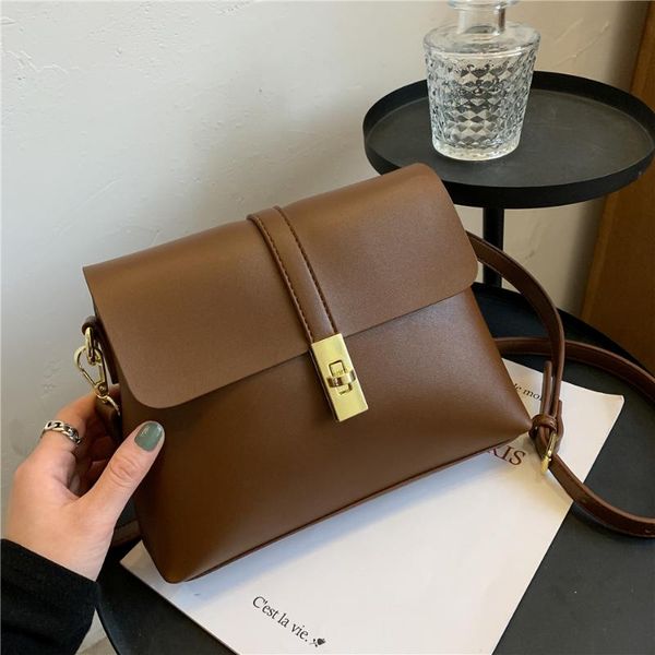 

fashion small shoulder bag for women leather crossbody elegant ladies messenger bags simple purses and handbags cross body