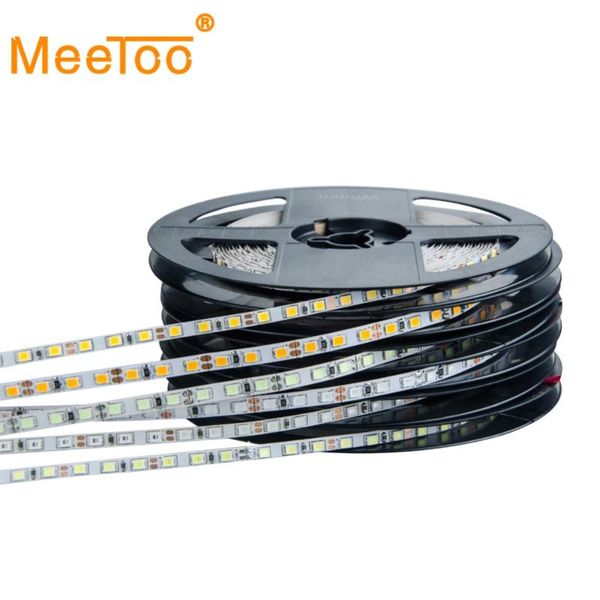 

super bright 120leds/m smd 2835 led strip light flexible 5m 600 ribbon tape dc12v waterproof lamp warm cold white strips