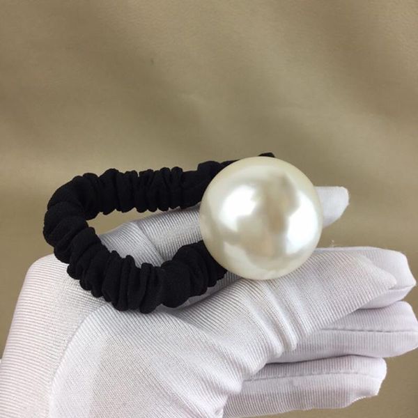 

hair clips & barrettes fashion luxury winter band rope women's texture geometric water drop duckbill rubber big pearl accessories, Golden;silver