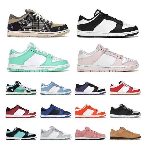 

dunkes low black white outdoor shoes green glow cherry university red chunky dunky skateboard men trainers sneakers