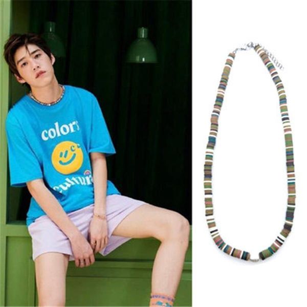 

pendant necklaces bkpp same necklace personality trendy cool street style clavicle chain fashion trend color matching design, Silver