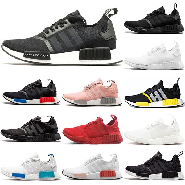 

2021 popular running shoes men women r1 black bred cream japan triple white pink thunder blue outdoor sports trainers sneakers size 36-45