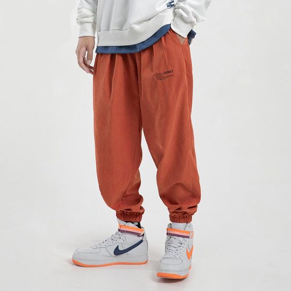 

men's pants men hip hopharem casual loose joggers dance 2021 fashion trousers male clothes streetwear a1018 h, Black