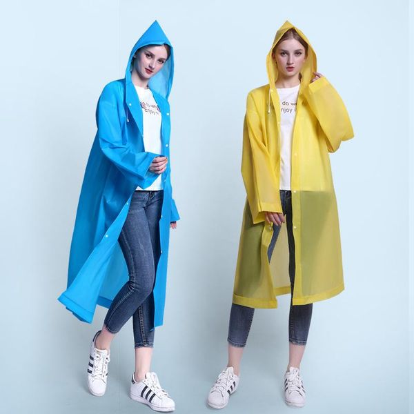 

raincoats thicken raincoat outdoor mountaineering non-disposable hiking fishing travel eva fashion and light rain coat