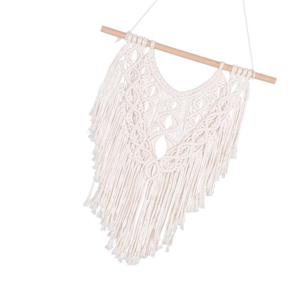 

living room bedroom wall hanging woven craft tassel tapestry decor hooks & rails