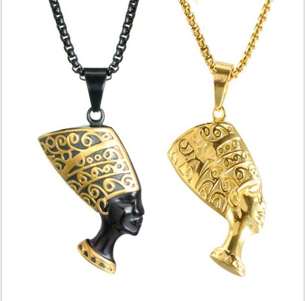 

ancient cleopatra necklace the queen and pharaon alloy male ornaments pendant necklaces, Silver