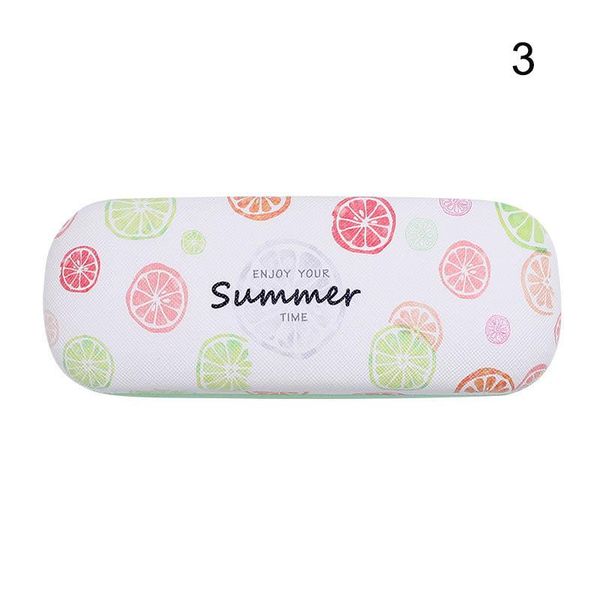 

sunglasses frames portable case candy color letter fruit pattern goggles glasses box tc21, Silver