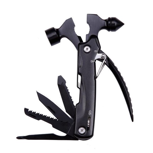 

hand tools multifunctional hammer car life saving glass window breaker foldable outdoor camping survival tool mini claw plier