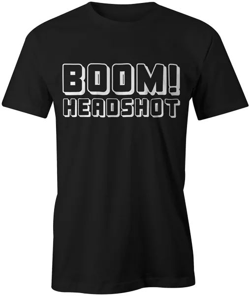 

boom headsgaming gamer tee t-shirt xbox playstation unisex, White;black