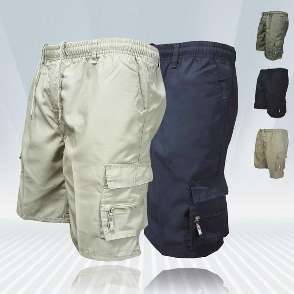 

men's shorts high sport casual short pants outdoor cargo trousers, White;black