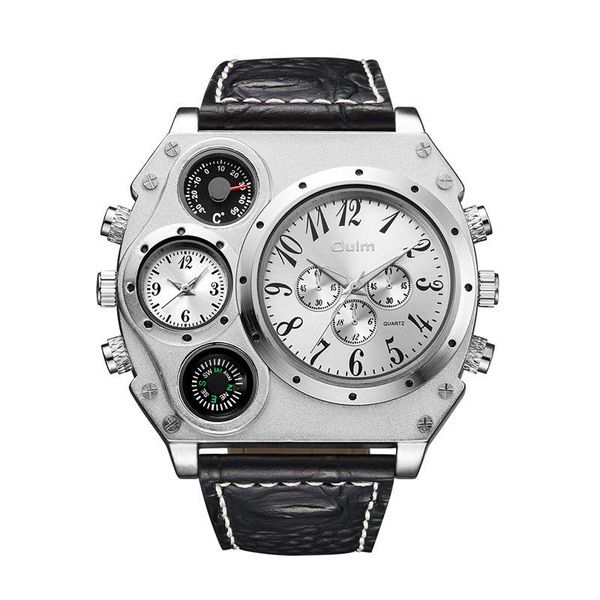 

wristwatches fashion men's watch business quartz student, Slivery;brown