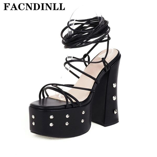 

sandals high qulaity women summer rome thick heels platform black yellow dress party gladiator plus size 34-45