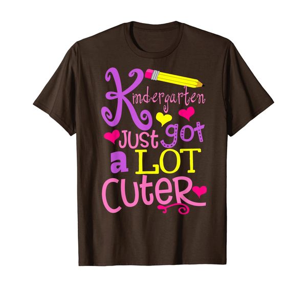 

kindergarten just got a lot cuter cute t-shirt kindergarten, White;black
