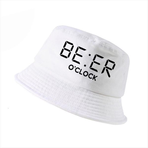 

100% cotton funny beer oclock print men fisherman hats cool summer women bucket hat outdoor panama fishing cap, Blue;gray
