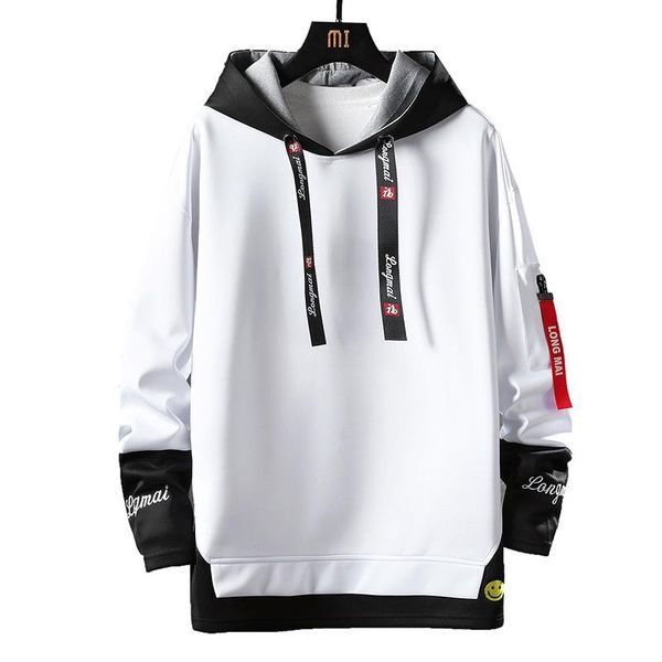 

men's hoodies & sweatshirts fashion trend sweater autumn round neck tide brand long-sleeved hoodie clothes oversize, Black