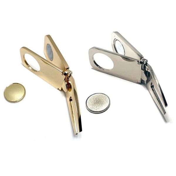 

golf training aids 1pc divot repair tool magnet foldable cigarette holder rack accessories putting green fork pitch groove cleaner