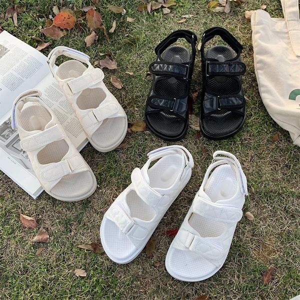 

sandals women chunky 2021 summer casual shoes ladies sports brand fashion black white platform