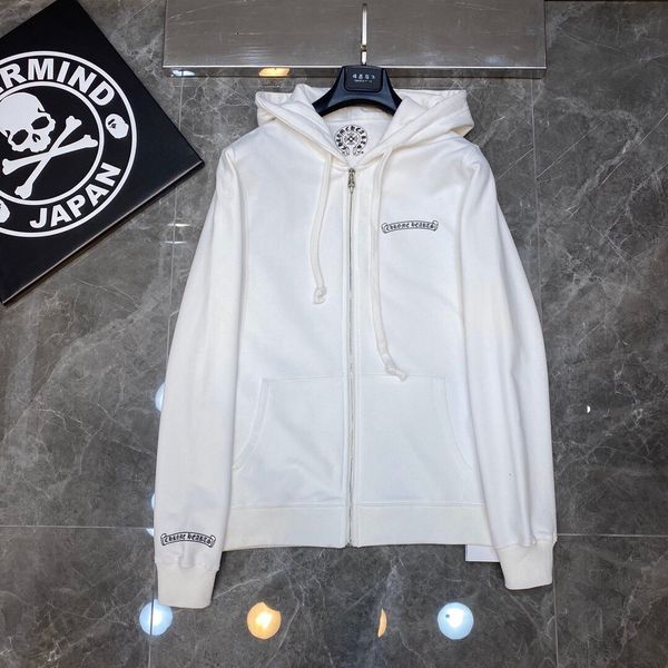 

hoodies 21ss autumn winter ch snowflake cross phantom horseshoe zipper sweater jacket men's and women's lovers' trend, Black