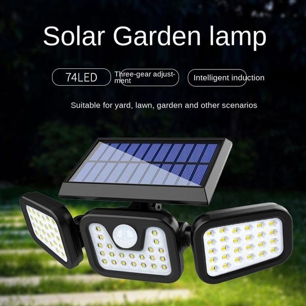 

outdoor wall lamps solar garden lamp high-power household lighting infrared sensor rural