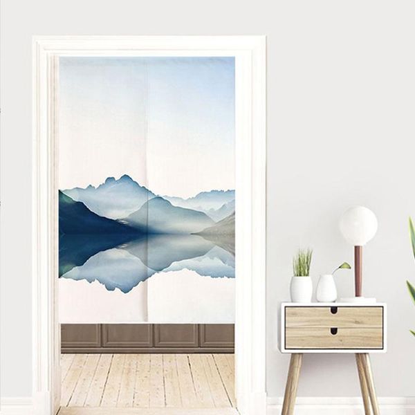 

curtain & drapes chinese fengshui hanging door ink landscape painting kitchen bedroom restaurant entrance decor windows partition