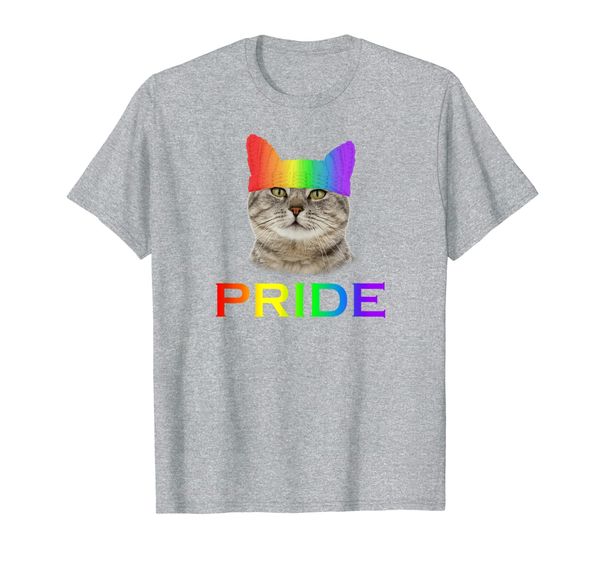 

Equality Awareness Resist Rainbow Pride Cat T-Shirt, Mainly pictures