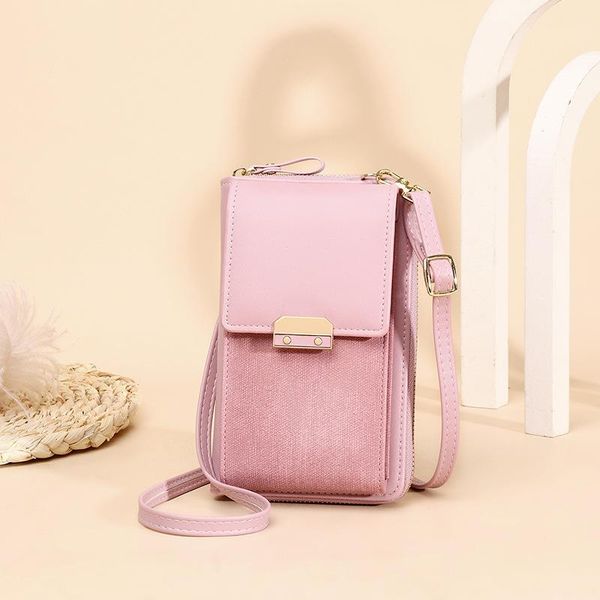 

wallets 2021 ladies wallet brand-name mobile phone bag big card handbag clutch messenger shoulder female, Red;black