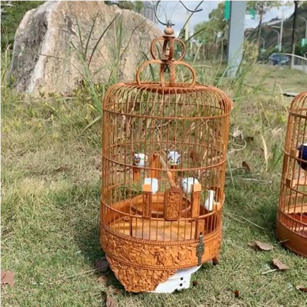 

bird cages 1 set embroidery eye prince jinqing cage bamboo acacia soy bean